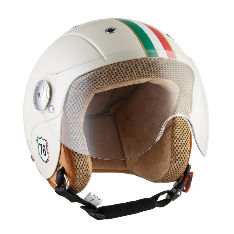 SOXON SK-55 Kids Imola Open Face Motorcycle Helmet XS Beige