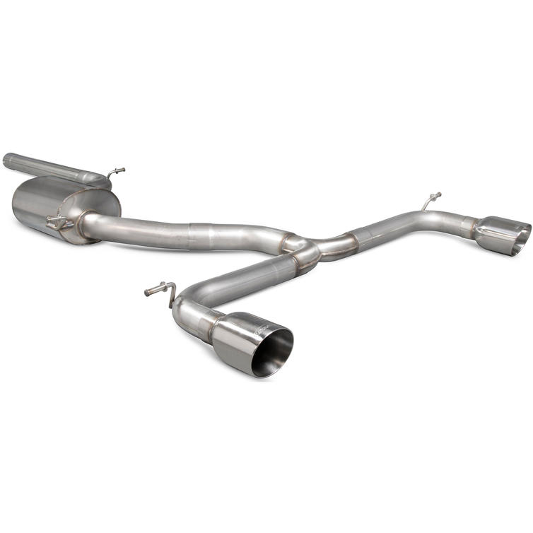 Scorpion Car Exhaust Cat-Back System Non-Resonated Polished Daytona - Volkswagen Golf MK7.5 GTI 2017 - 2018