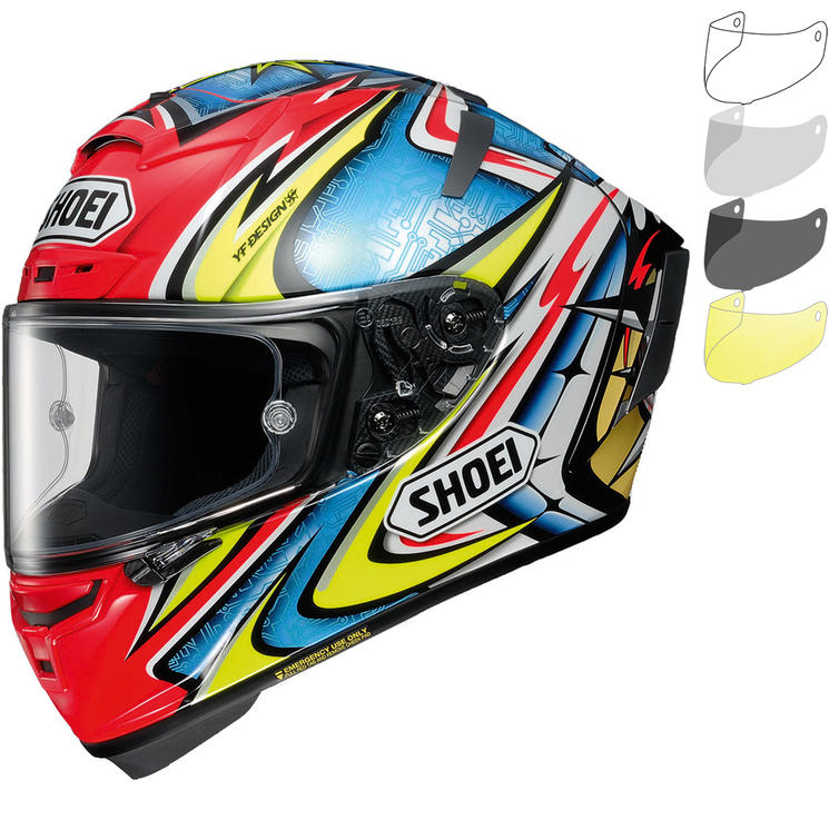 Shoei XSpirit 3 Daijiro Motorcycle Helmet & Visor Full Face Helmets