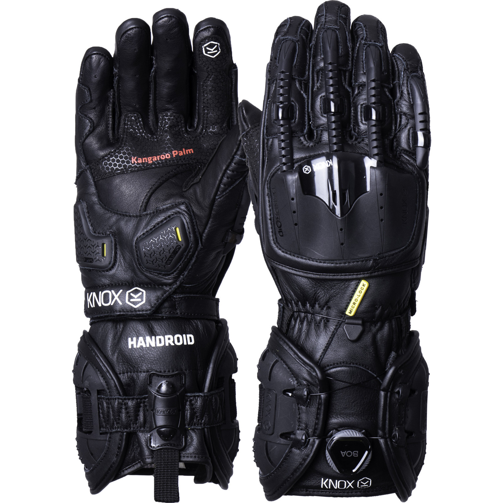 Knox Handroid MK4 Leather Motorcycle Gloves Gloves