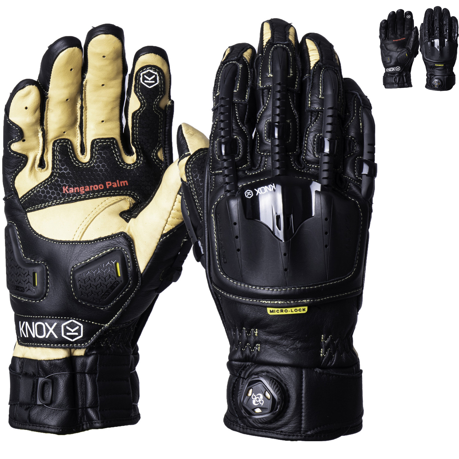Knox Handroid Pod MK4 Leather Motorcycle Gloves Gloves
