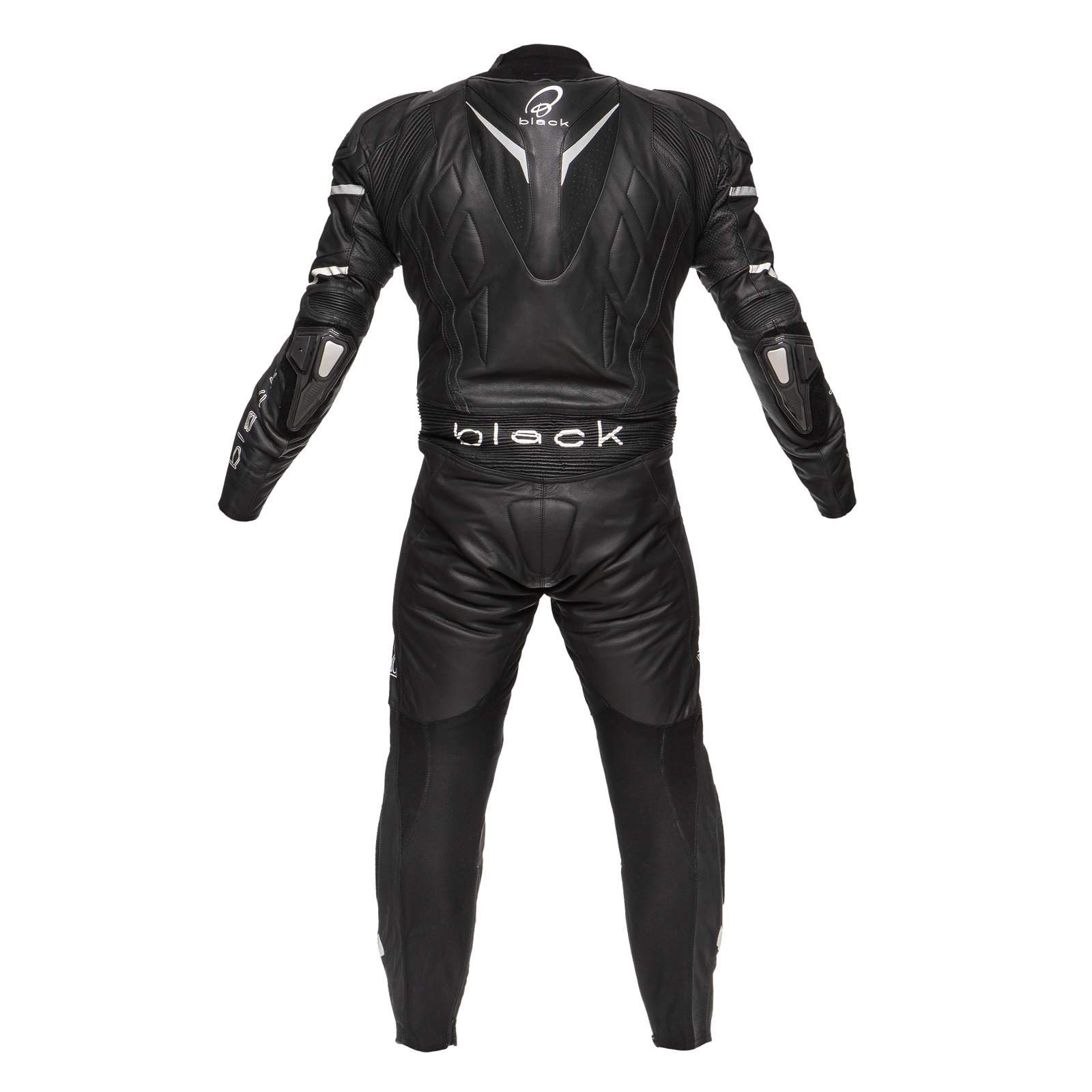 Black Thunder 1Piece Leather Motorcycle Suit Jackets