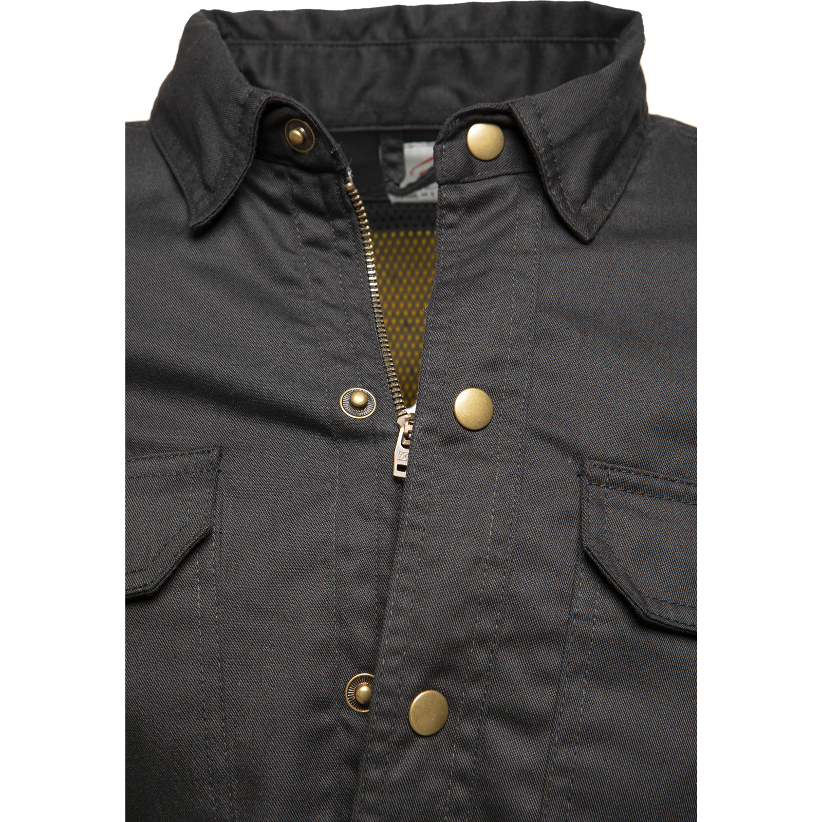 Black Coyote 100% Aramid Fibre Checked Plain Motorcycle Shirt - Picture 15 of 20