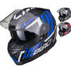 Black Apex Triple Full Face Motorcycle Helmet Thumbnail 1