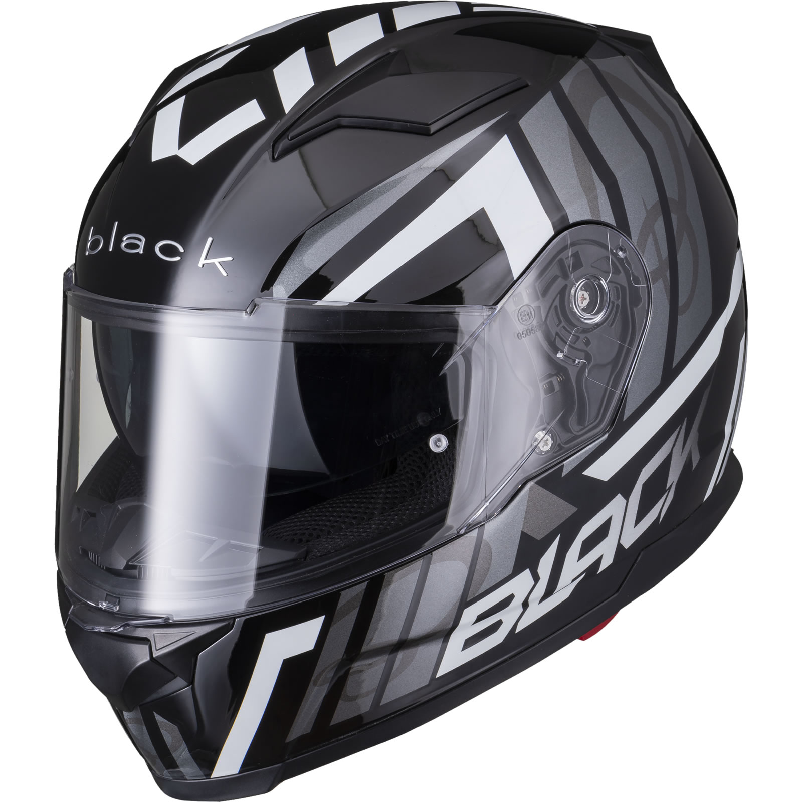 Black Apex Triple Full Face Motorcycle Helmet With Inner Sun Visor - Picture 25 of 36