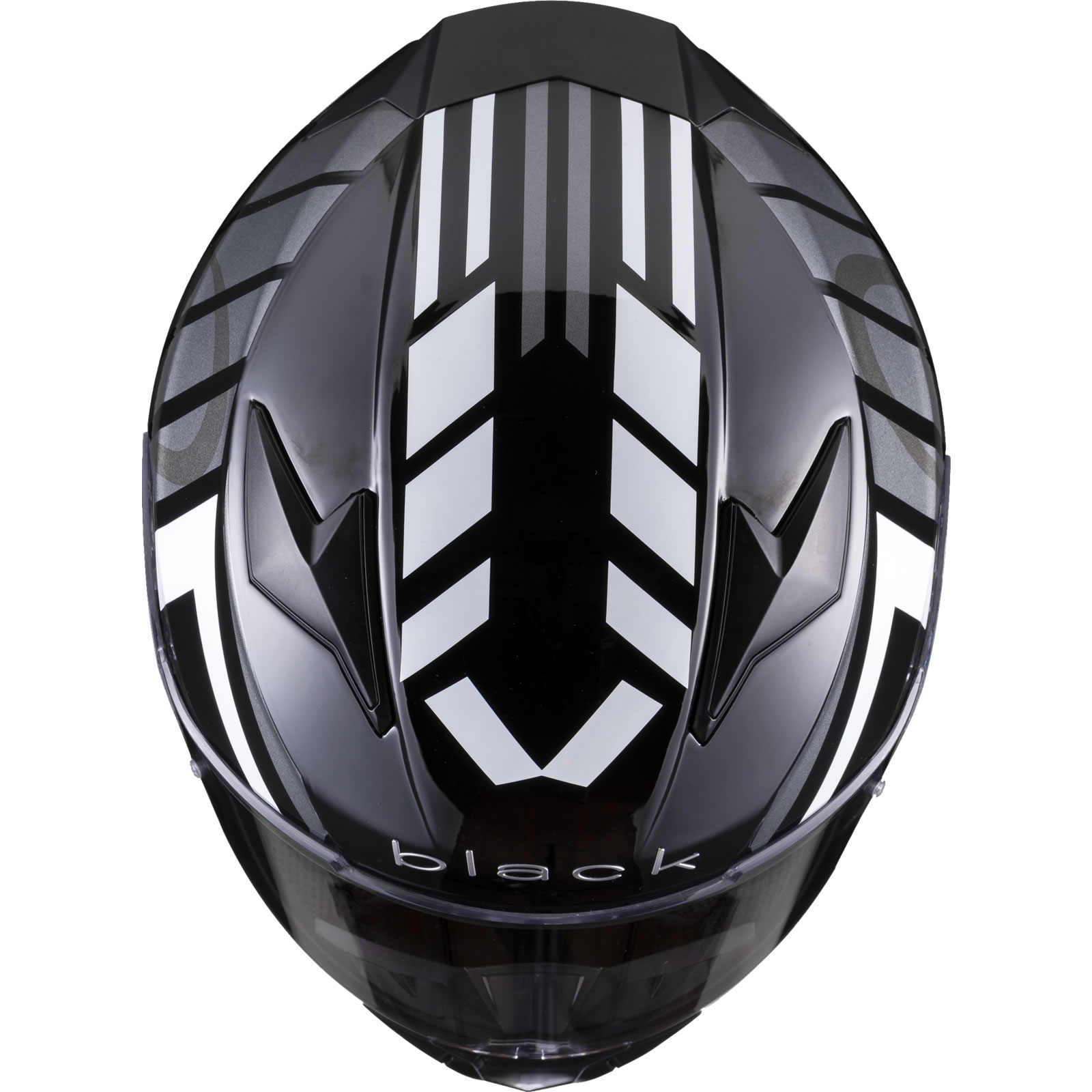 Black Apex Triple Full Face Motorcycle Helmet With Inner Sun Visor - Picture 34 of 36