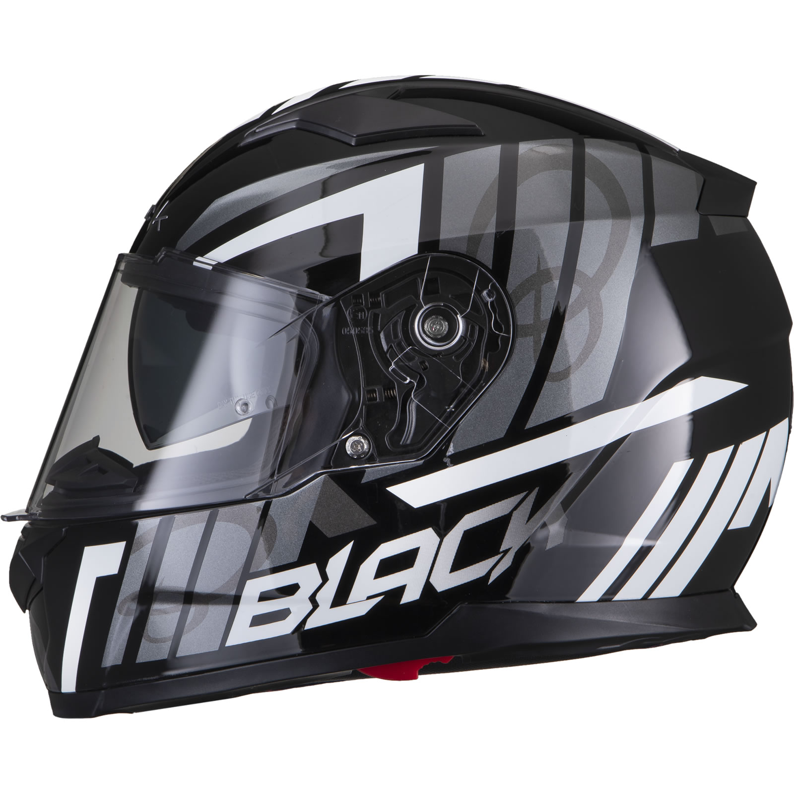 Black Apex Triple Full Face Motorcycle Helmet With Inner Sun Visor - Picture 29 of 36