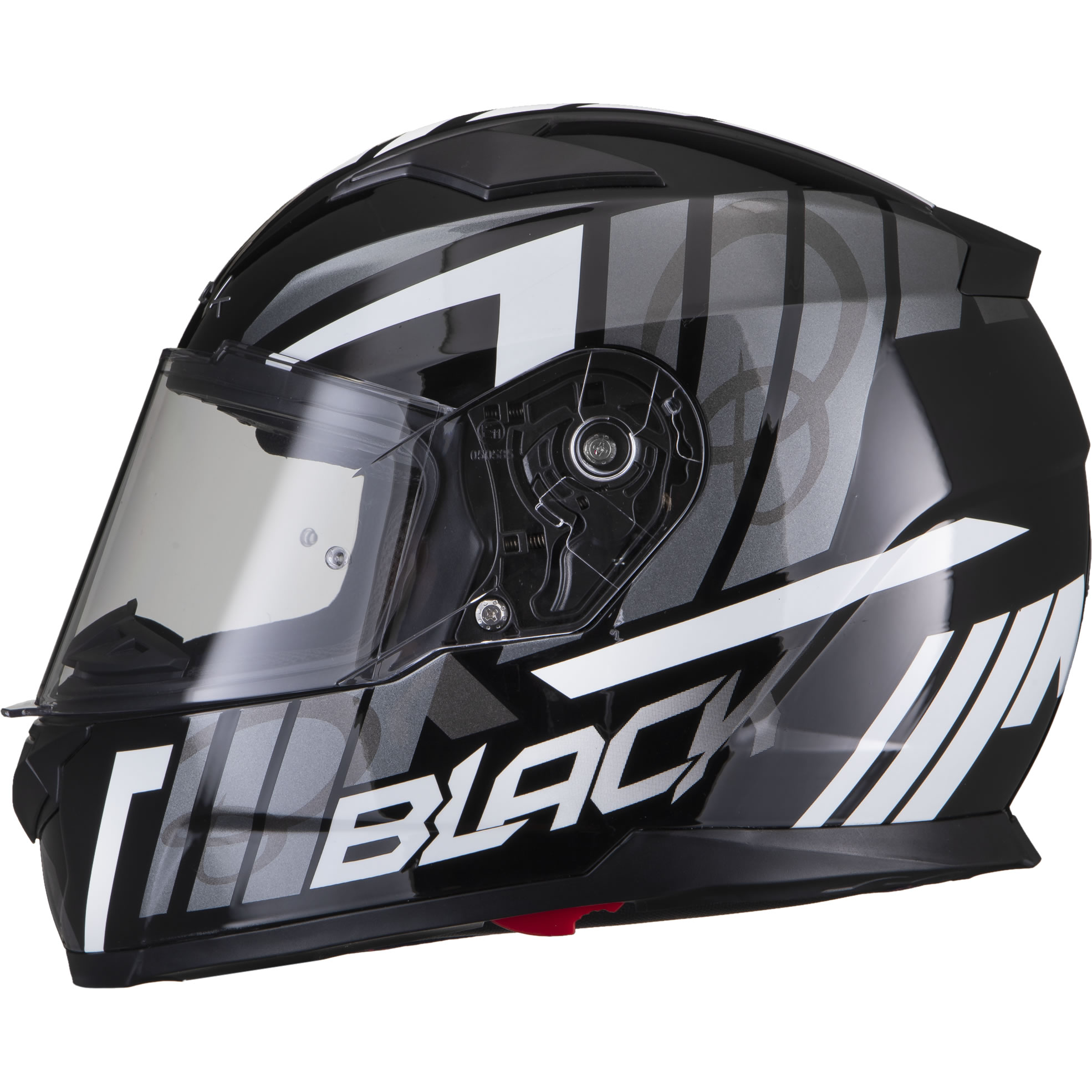 Black Apex Triple Full Face Motorcycle Helmet With Inner Sun Visor - Picture 30 of 36