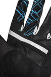 Black Metro Short Leather Motorcycle Gloves Thumbnail 7