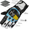 Black Metro Short Leather Motorcycle Gloves Thumbnail 2