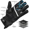 Black Metro Short Leather Motorcycle Gloves Thumbnail 3