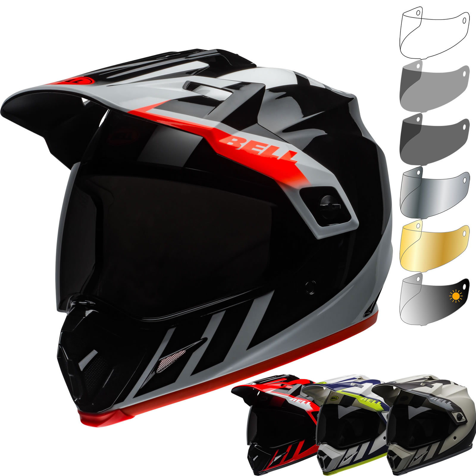 Bell MX9 Adventure MIPS Dash Dual Sport Helmet & Visor Kit Adventure