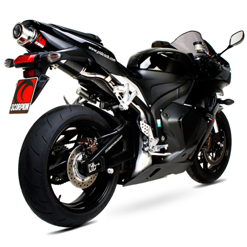Honda Cbr 600 Rr 2007 12 Scorpion Stealth Satin Titanium Oval