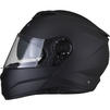 Black Optimus II Flip Front Solid Motorcycle Helmet & Visor Thumbnail 12