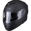 Black Optimus II Flip Front Solid Motorcycle Helmet & Visor
