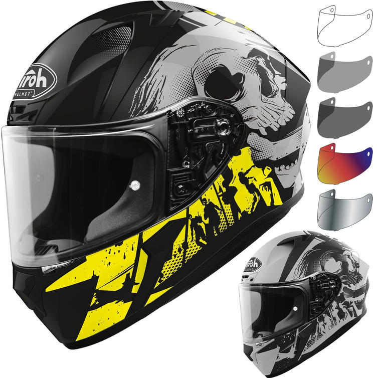 Airoh Valor Akuna Motorcycle Helmet & Visor Full Face Helmets