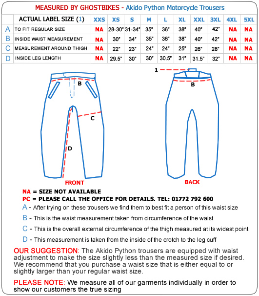 Akito Python Motorcycle Trousers