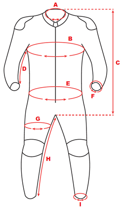 Black Thunder Suit Measuring Guide