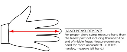 EVS Gloves Measuring Guide