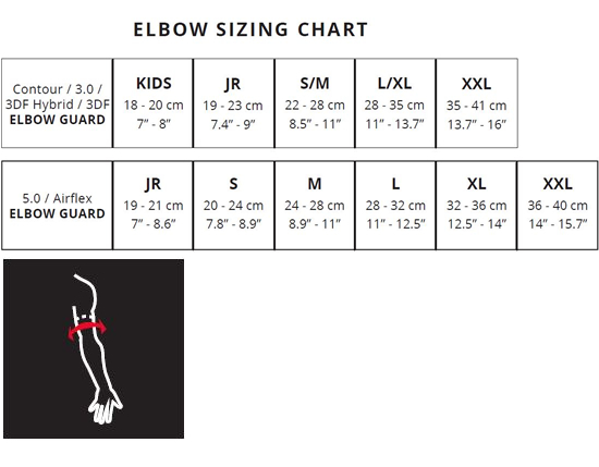 Leatt Elbow Guards Sizing Guide