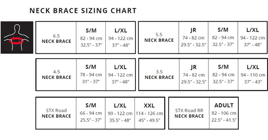 Leatt Neck Brace Sizing Guides