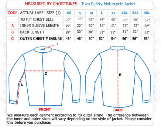 Tuzo Safety Motorcycle Jacket - Textile Jackets - Ghostbikes.com