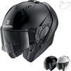 Shark Evo-ES Blank Flip Front Motorcycle Helmet & Visor Thumbnail 2