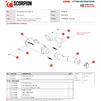 Scorpion Red Power Satin Titanium Exhaust - Triumph Street Triple 1050 S and RS 2018 - 2020 Thumbnail 9