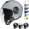 HJC I40 Plain Open Face Motorcycle Helmet & Visor Thumbnail 1