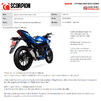 Scorpion Red Power Full System Black Ceramic Exhaust - Suzuki GSX-S 125 2017 - 2021 Thumbnail 10