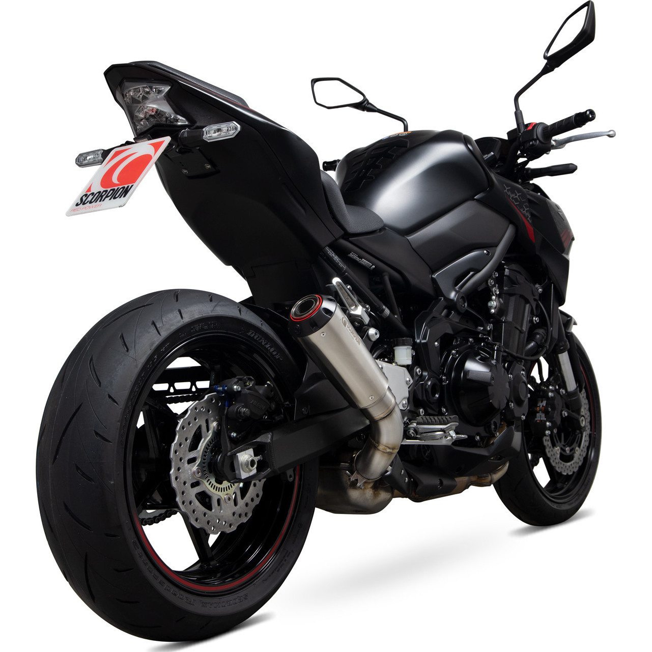 Scorpion Red Power Stainless Steel SlipOn Exhaust Kawasaki Z900