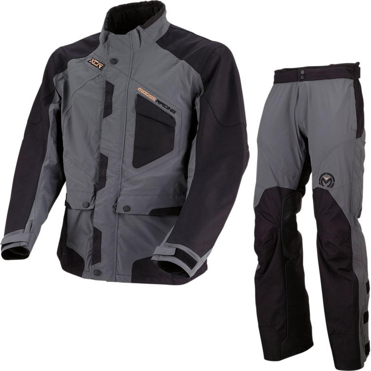 Moose Racing XCR Motocross Jacket & Pants Grey Black Kit