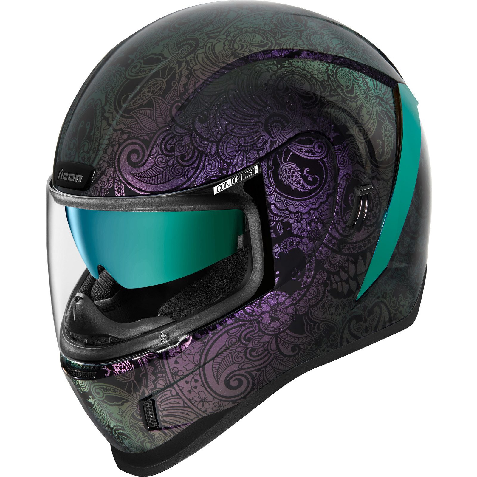 Icon Airform Chantilly Opal Motorcycle Helmet & Visor Full Face Helmets