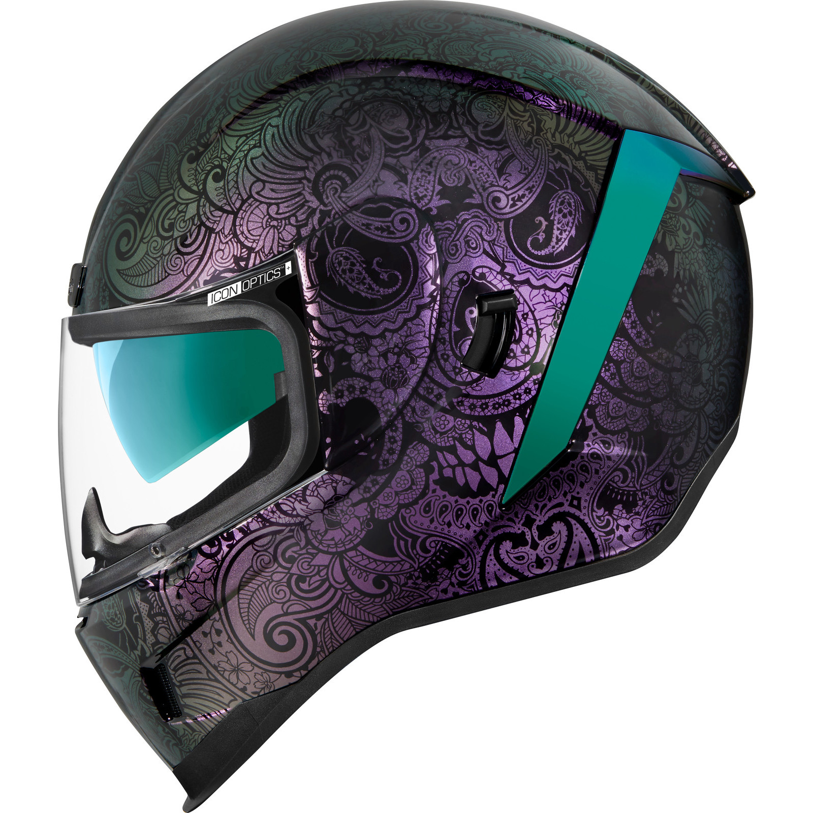 セキュリティ・セーフティ ICON AIRMADA CHANTILLY OPAL HELMET Icon Airform Chantilly Opal Motorcycle Helmet & Visor Lid