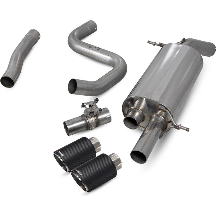 Scorpion Car Exhaust CatBack System (Electronic Valves) Carbon Fibre
