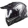 LS2 MX436 Pioneer Evo Master Dual Sport Motorcycle Helmet & Visor Thumbnail 5