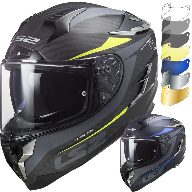 LS2 FF327 Challenger C Drone Motorcycle Helmet & Visor Full Face
