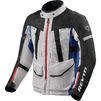 Rev It Sand 4 H2O Motorcycle Jacket & Trousers Silver Blue Black Kit Thumbnail 4