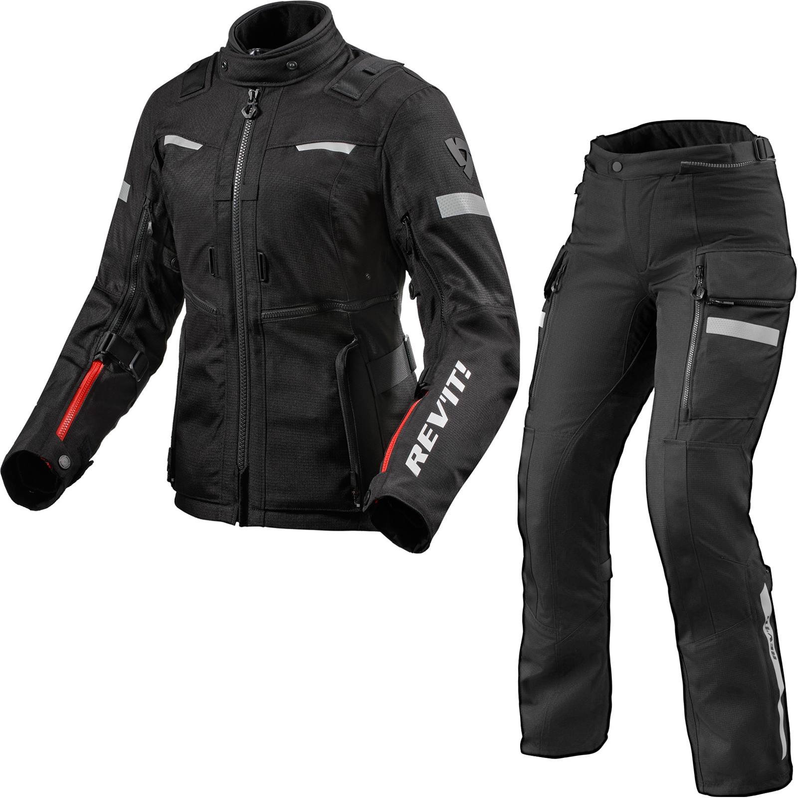 Rev It Sand 4 H2O Ladies Motorcycle Jacket & Trousers Black Kit - New ...