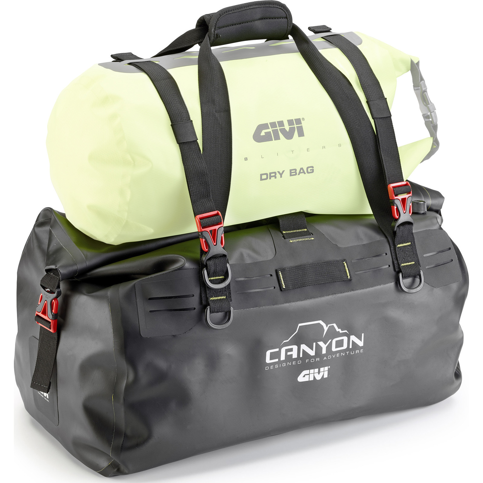 Givi GravelT Range Canyon Water Resistant Roll Top Cargo Bag 40L Black