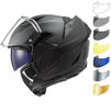 LS2 FF900 Valiant 2 Noir Flip Front Motorcycle Helmet & Visor Thumbnail 1