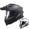 LS2 MX701 Explorer Solid Dual Sport Motorcycle Helmet Thumbnail 1