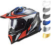 LS2 MX701 Explorer Carbon Focus Dual Sport Motorcycle Helmet & Visor Thumbnail 1