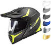 LS2 MX436 Pioneer Evo Router Dual Sport Motorcycle Helmet & Visor Thumbnail 1