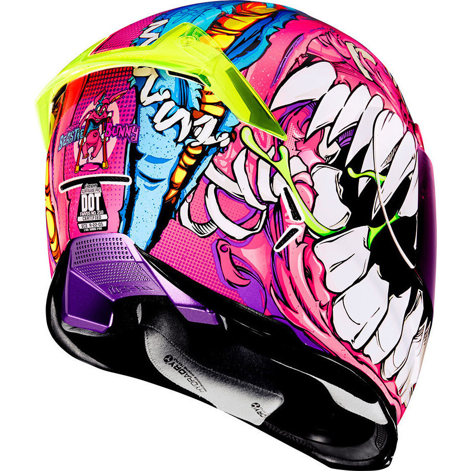 Icon Airframe Pro Beastie Bunny Motorcycle Helmet & Visor - Full Face