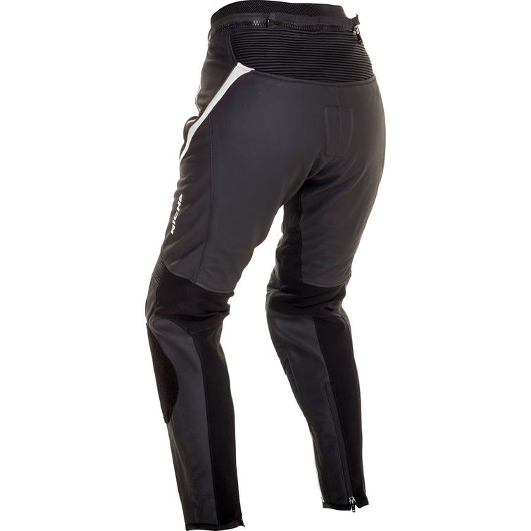 Richa Nikki Ladies Leather Motorcycle Jacket & Trousers Black White Kit ...