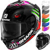 Shark Spartan GT Carbon Redding Replica Motorcycle Helmet & Visor Thumbnail 1