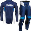 Thor Pulse React 2022 Motocross Jersey & Pants Navy White Kit Thumbnail 1