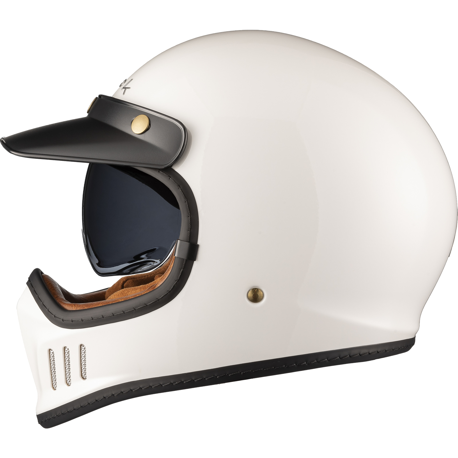 Black Royale Solid Retro Full Face Motorcycle Helmet Rider Gear - Picture 27 of 60