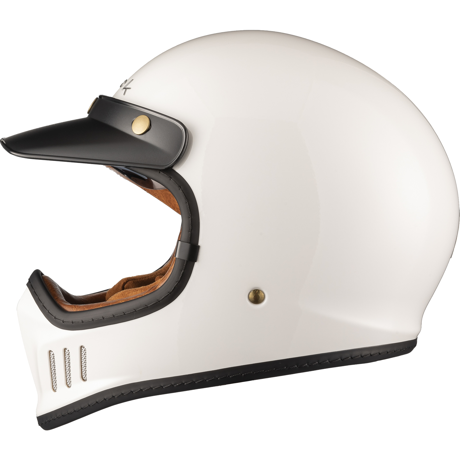Black Royale Solid Retro Full Face Motorcycle Helmet Rider Gear - Picture 28 of 60